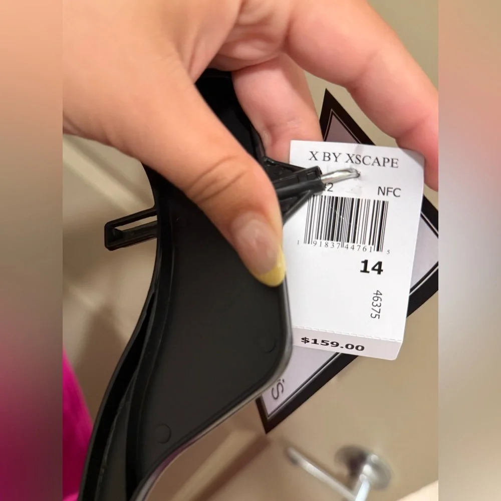 Xscape Pink One Shoulder Gown Asymmetrical Sleeveless - Picture 7 of 7